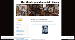Desktop Screenshot of monheganlibrary.com