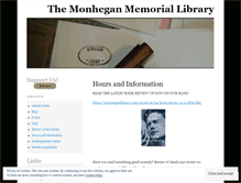 Tablet Screenshot of monheganlibrary.com